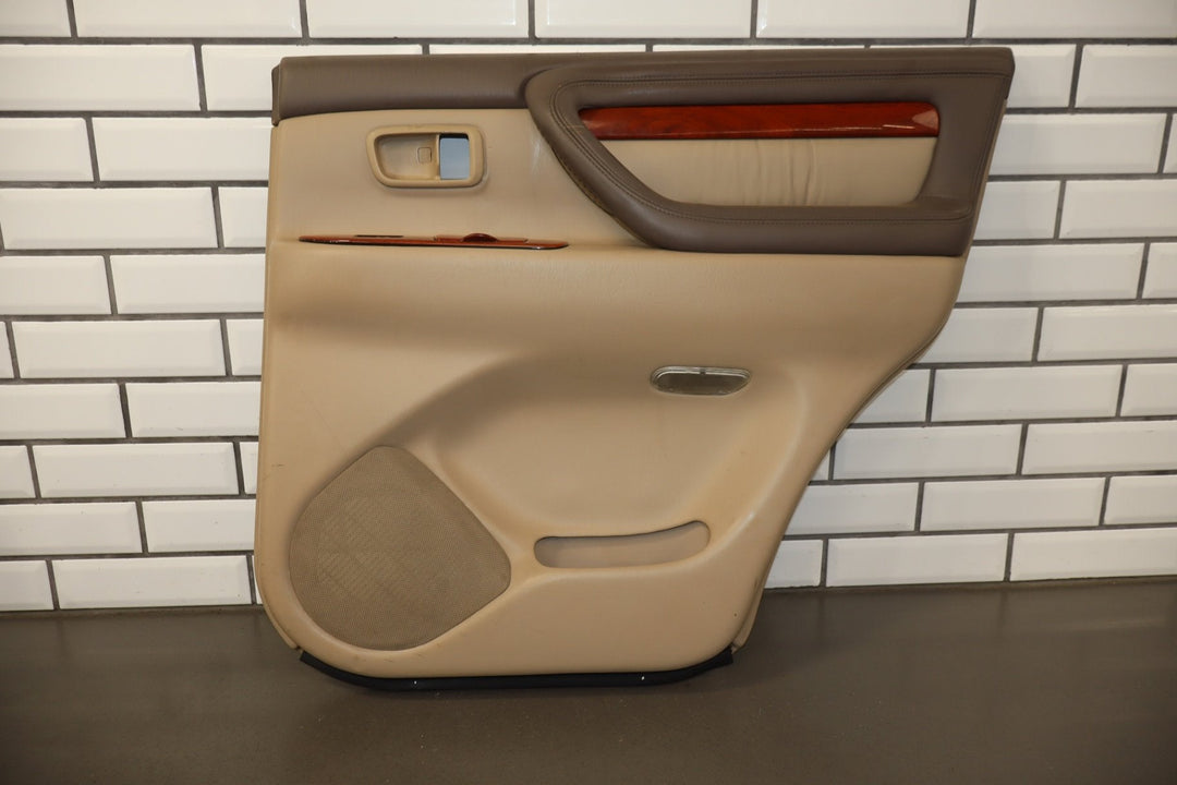2000 Lexus LX470 Right Rear Door Trim Panel Ivory IVE