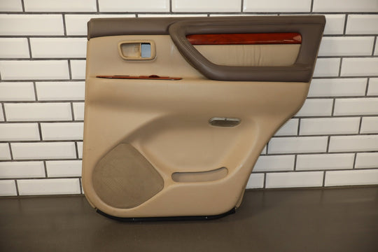 2000 Lexus LX470 Right Rear Door Trim Panel Ivory IVE