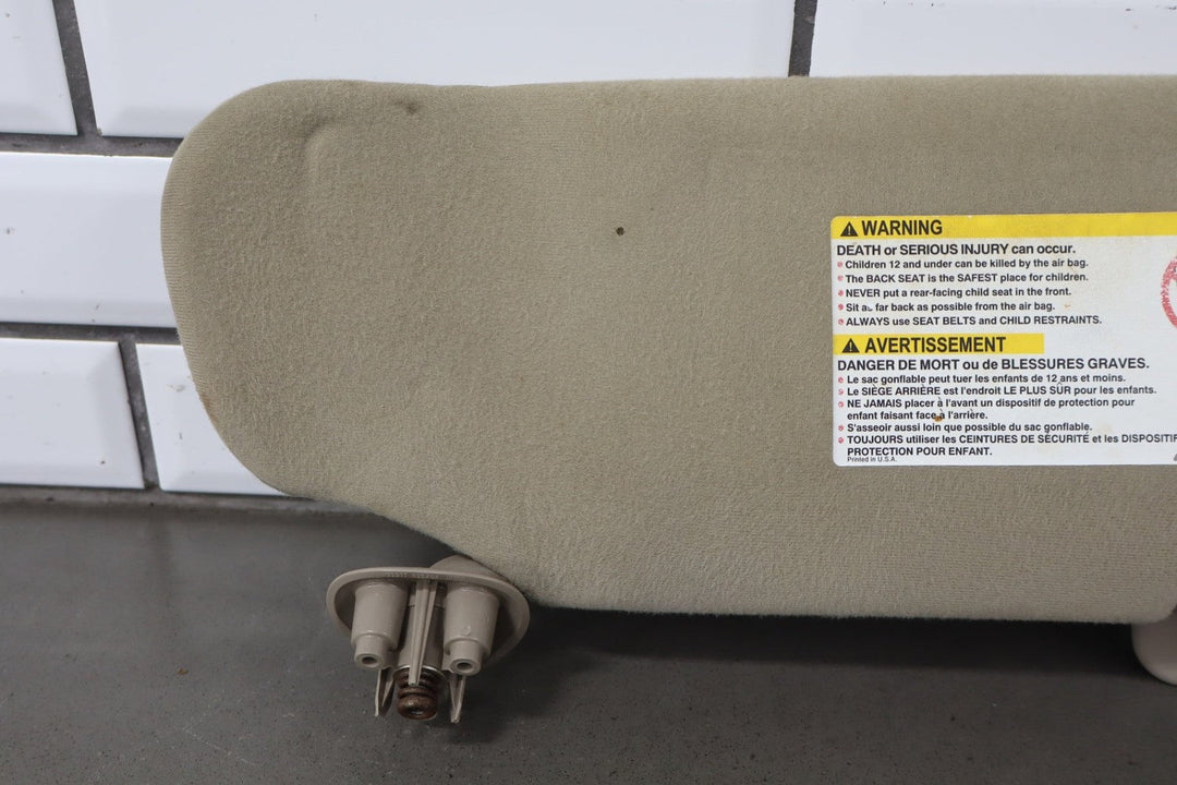 2001 - 2002 Chevrolet Silverado 2500 Sun Visor Pair Left/Right Tan 52D