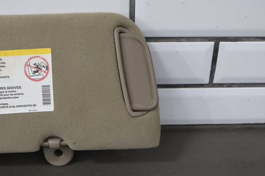 2001 - 2002 Chevrolet Silverado 2500 Sun Visor Pair Left/Right Tan 52D