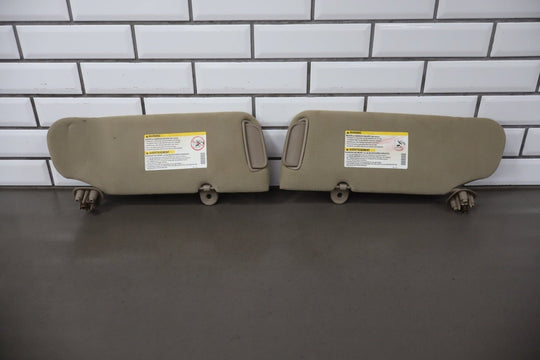 2001 - 2002 Chevrolet Silverado 2500 Sun Visor Pair Left/Right Tan 52D