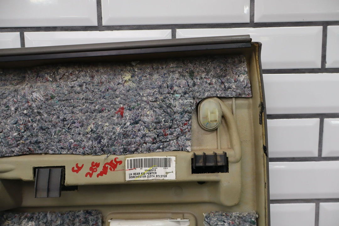 2001 - 2002 GMC Sierra 2500 Crew Cab Left Driver Rear Door Trim Panel