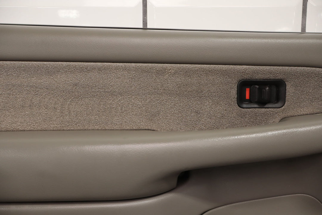 2001 - 2002 GMC Sierra 2500 Crew Cab Left Driver Rear Door Trim Panel