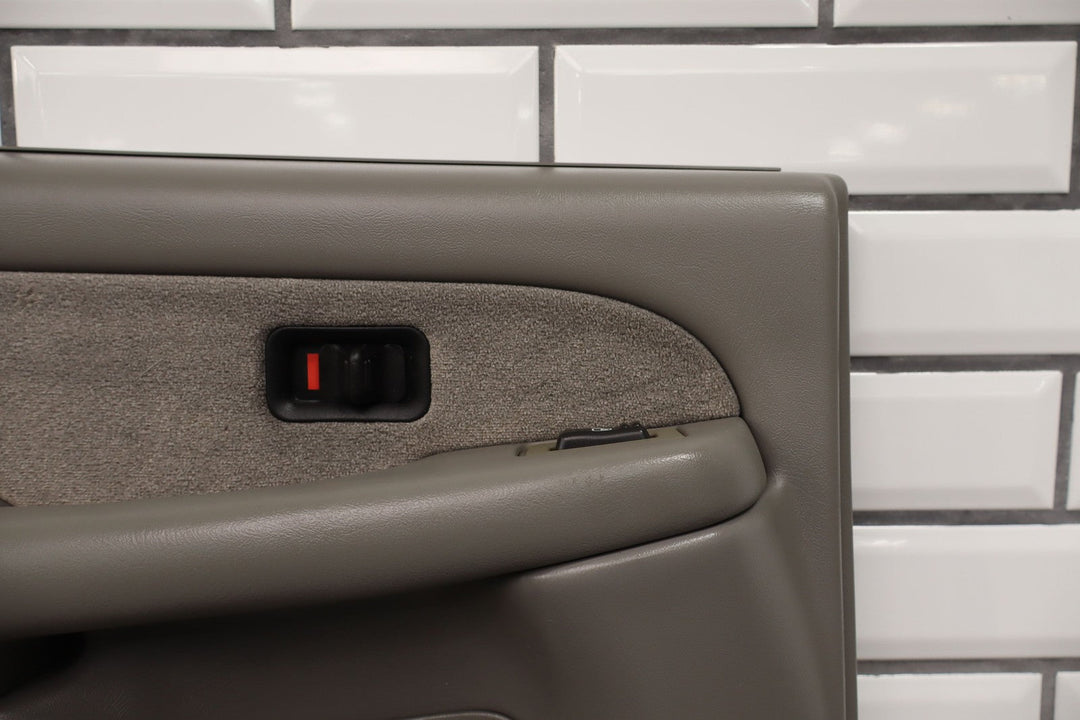2001 - 2002 GMC Sierra 2500 Crew Cab Left Driver Rear Door Trim Panel