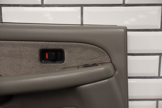 2001 - 2002 GMC Sierra 2500 Crew Cab Left Driver Rear Door Trim Panel