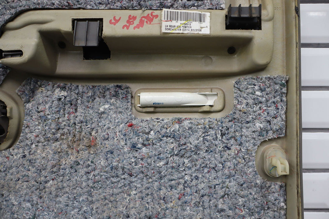 2001 - 2002 GMC Sierra 2500 Crew Cab Left Driver Rear Door Trim Panel