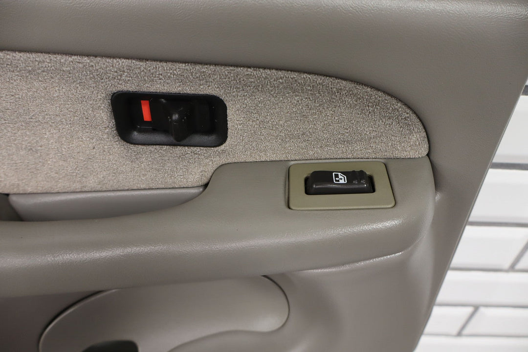 2001 - 2002 GMC Sierra 2500 Crew Cab Left Driver Rear Door Trim Panel