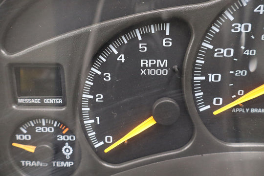 2001 - 2002 GMC Sierra 2500 (Gasoline/5 - Spd Auto Trans) Speedometer Cluster