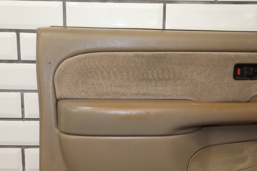 2001 - 2002 GMC Sierra 2500 HD Left Front Door Trim Panel Neutral 52