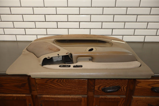 2001 - 2002 GMC Sierra 2500 HD Left Front Door Trim Panel Neutral 52