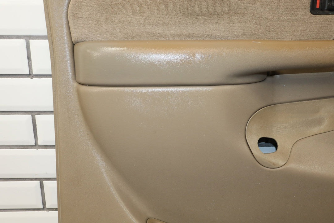 2001 - 2002 GMC Sierra 2500 HD Left Front Door Trim Panel Neutral 52