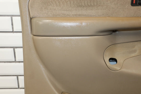 2001 - 2002 GMC Sierra 2500 HD Left Front Door Trim Panel Neutral 52