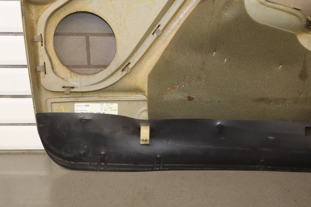 2001 - 2002 GMC Sierra 2500 HD Left Front Door Trim Panel Neutral 52