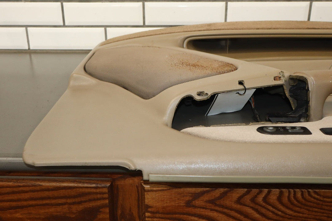 2001 - 2002 GMC Sierra 2500 HD Left Front Door Trim Panel Neutral 52