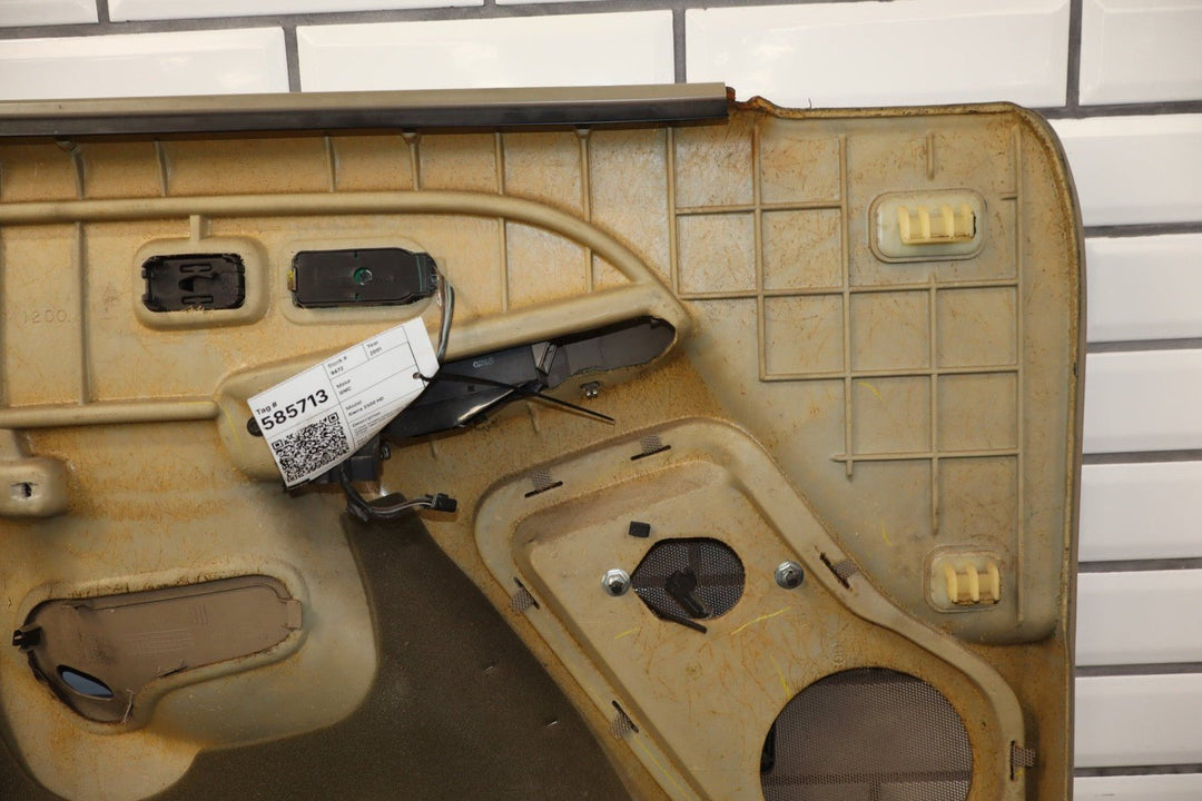2001 - 2002 GMC Sierra 2500 HD Right Front Door Trim Panel Neutral 52