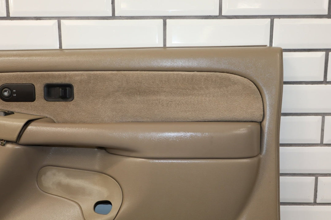 2001 - 2002 GMC Sierra 2500 HD Right Front Door Trim Panel Neutral 52