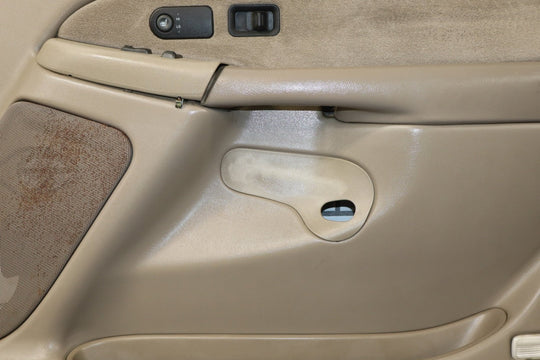 2001 - 2002 GMC Sierra 2500 HD Right Front Door Trim Panel Neutral 52