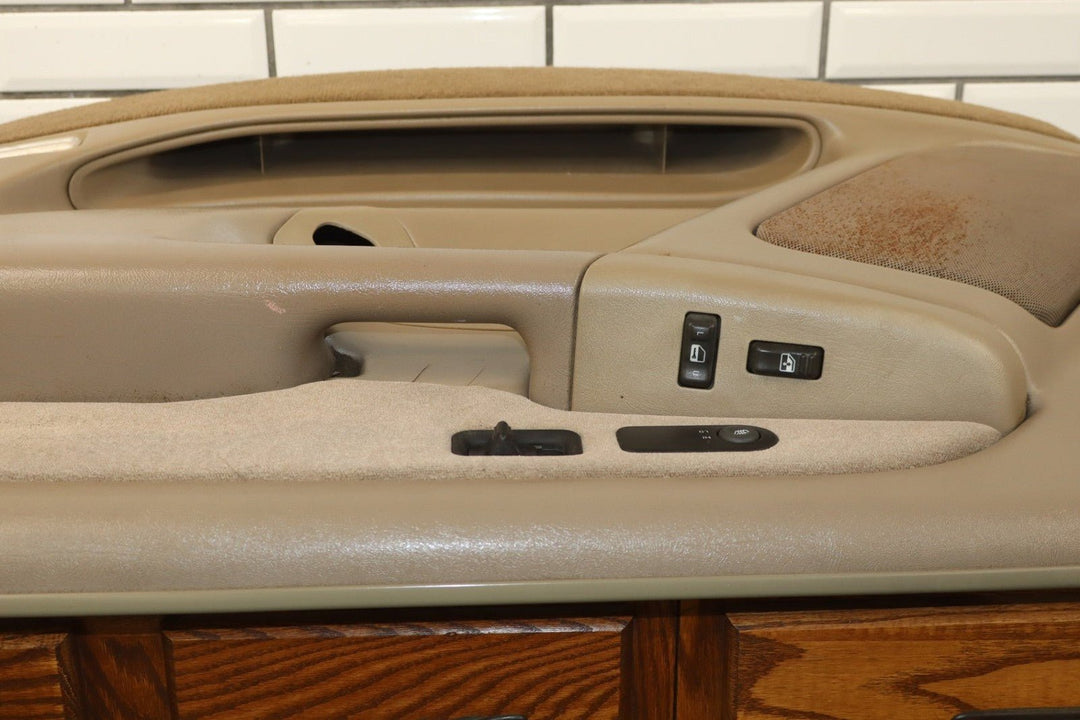 2001 - 2002 GMC Sierra 2500 HD Right Front Door Trim Panel Neutral 52