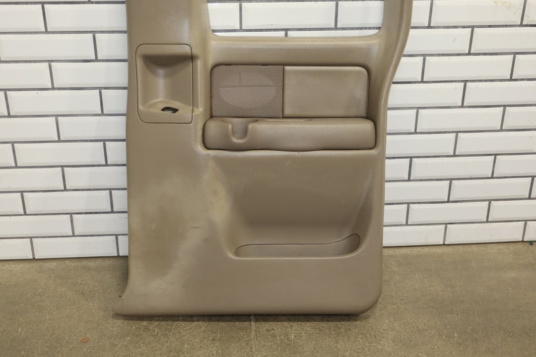 2001 - 2002 GMC Sierra 2500 HD Right Rear Door Trim Panel Neutral 52