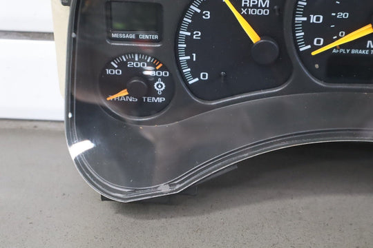 2001 - 2002 GMC Sierra 2500 HD Speedometer Cluster Gasoline Trans Temp 226k