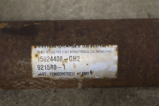 2001 - 2003 Chevy GMC 2500 Crew Cab 2 Piece Rear Driveshaft (4x4 153" Wheelbase)