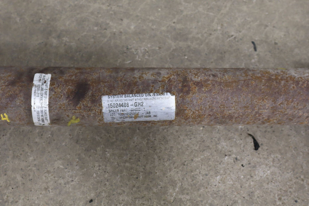 2001 - 2003 Chevy GMC 2500 Crew Cab 2 Piece Rear Driveshaft (4x4 153" Wheelbase)