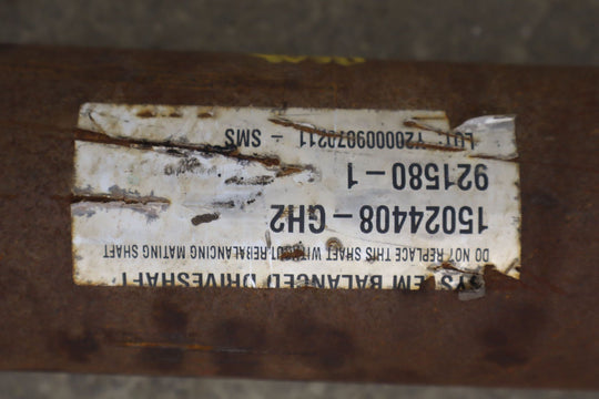 2001 - 2003 Chevy GMC 2500 Crew Cab 2 Piece Rear Driveshaft (4x4 153" Wheelbase)