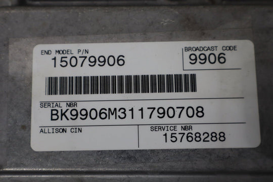 2001 - 2005 Chev Silverado/GMC Sierra LB7 LLY DURAMAX/ALLISON TCM 15079906