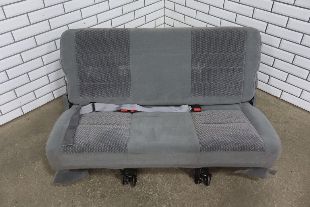 2001 - 2005 Ford Excursion Medium Flint Cloth 3rd Row Bench Seat Assembly