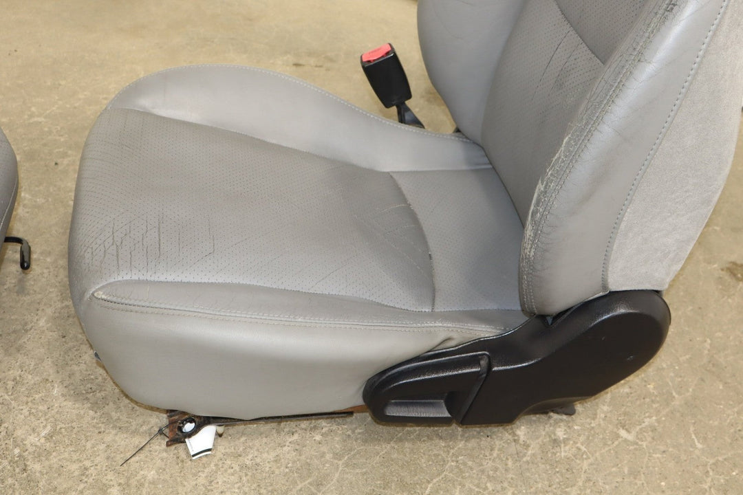 2001 - 2005 Mazda Miata NB Pair Manual Leather Bucket Seats *Gray C8