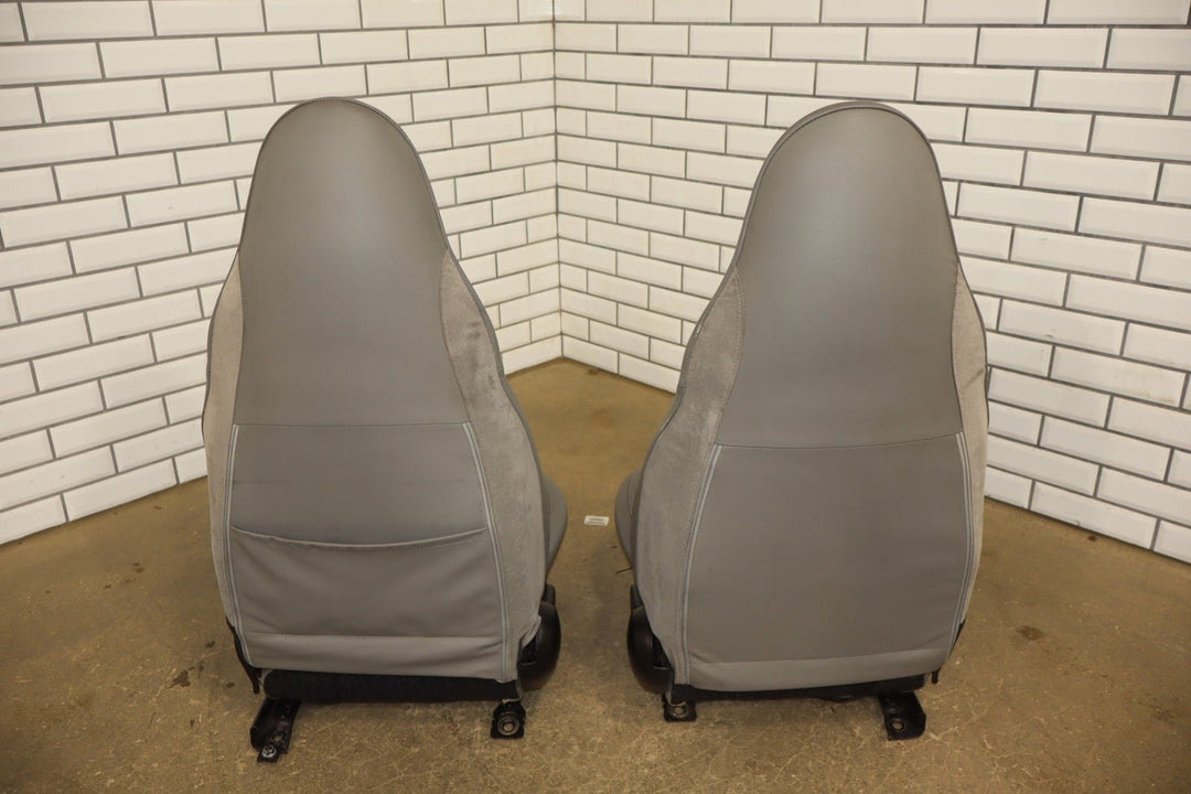 2001 - 2005 Mazda Miata NB Pair Manual Leather Bucket Seats *Gray C8