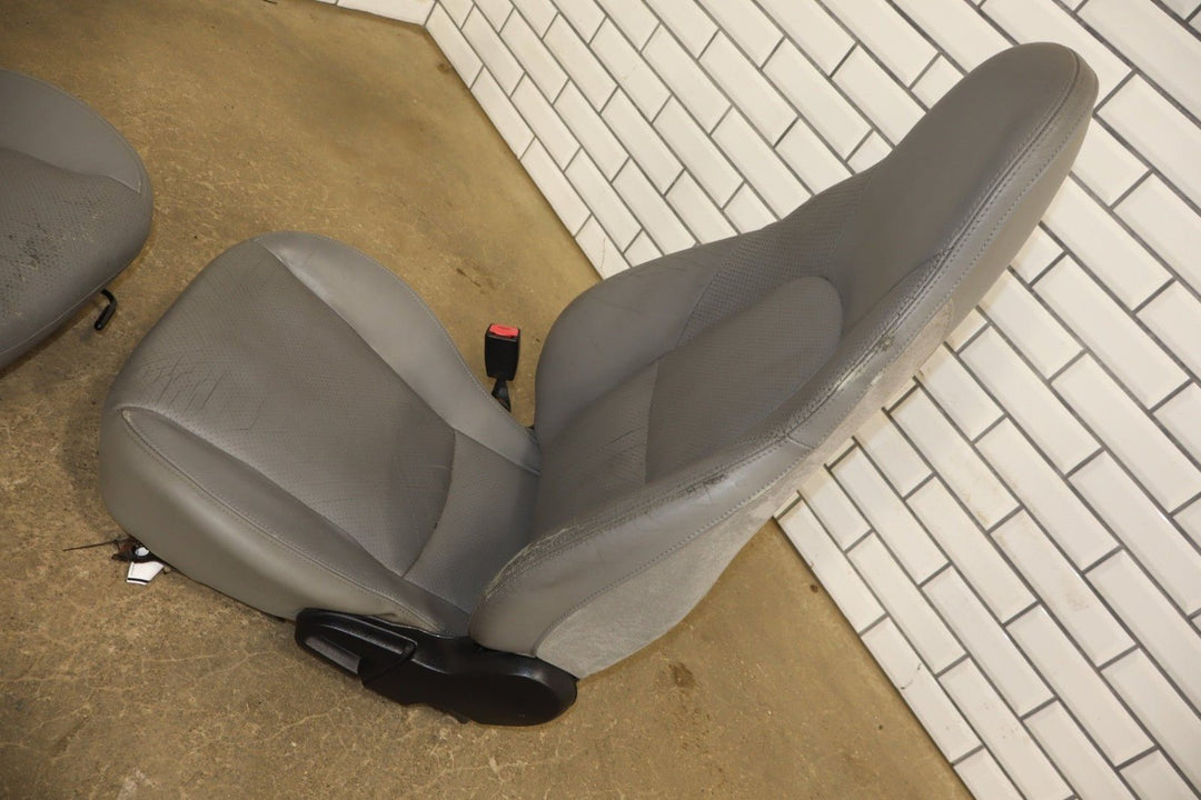 2001 - 2005 Mazda Miata NB Pair Manual Leather Bucket Seats *Gray C8