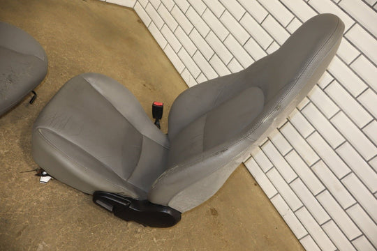 2001 - 2005 Mazda Miata NB Pair Manual Leather Bucket Seats *Gray C8