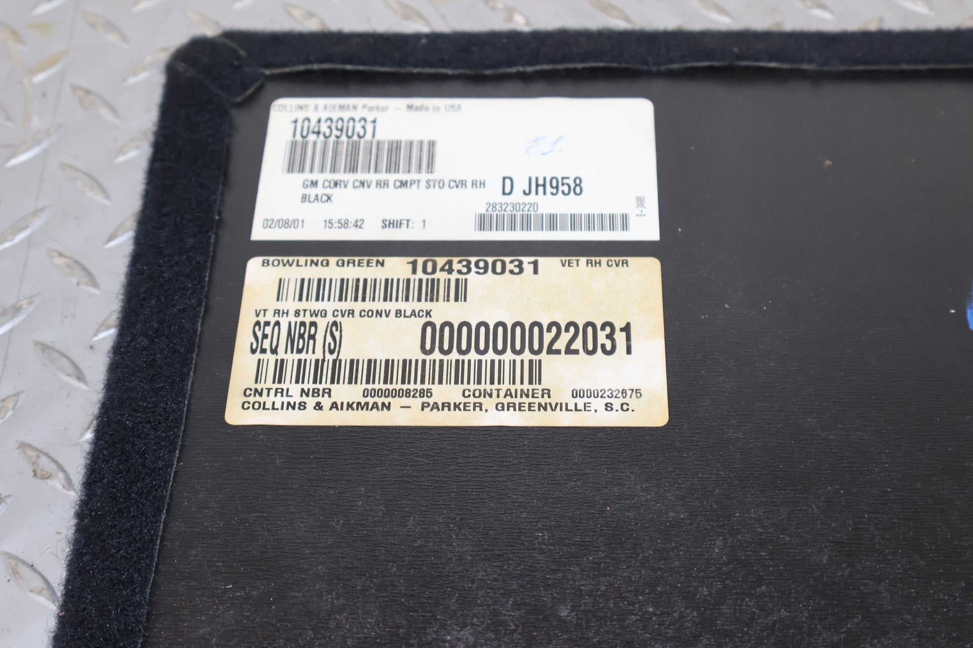 2001 Chevrolet Corvette- Trim Panel