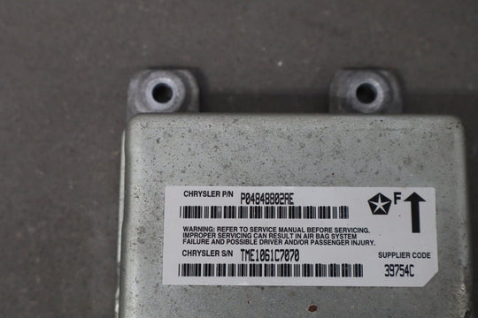 2001 Dodge Viper R/T - 10 Airbag SRS Module P04848802AE