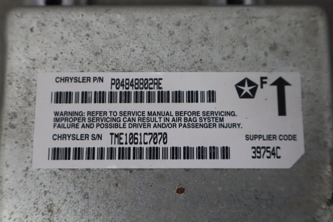 2001 Dodge Viper R/T - 10 Airbag SRS Module P04848802AE