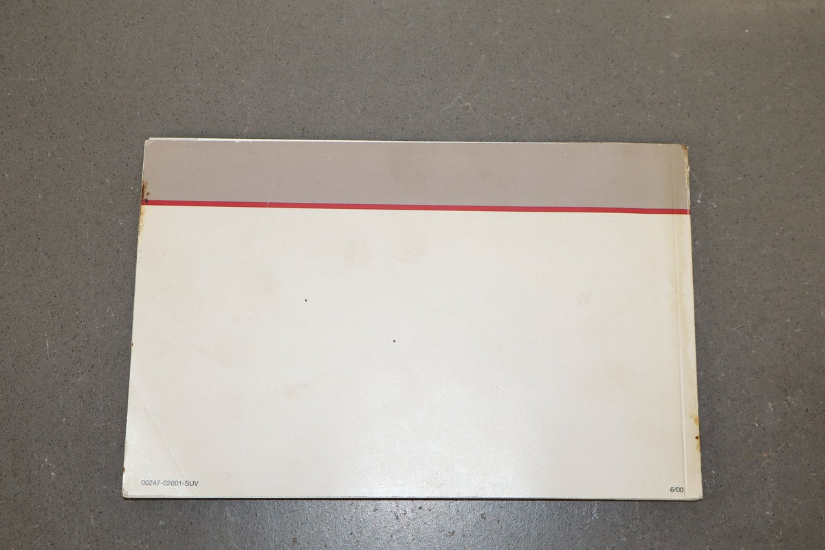 2001 Lexus LX470 Owners Manual Set w/ Supplement & Leather Case OEM