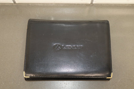 2001 Lexus LX470 Owners Manual Set w/ Supplement & Leather Case OEM
