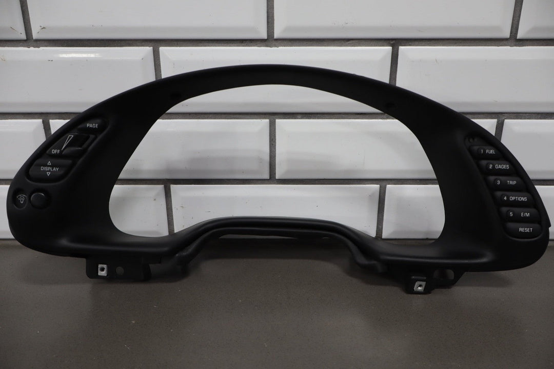 2002 Chevrolet Corvette Speedometer Instrument Cluster Bezel