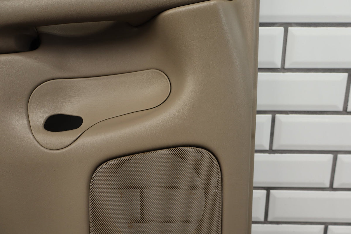 2002 Chevrolet Silverado 2500 HD Left Rear Door Panel Tan 52