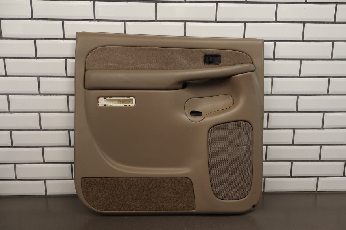 2002 Chevrolet Silverado 2500 HD Left Rear Door Panel Tan 52