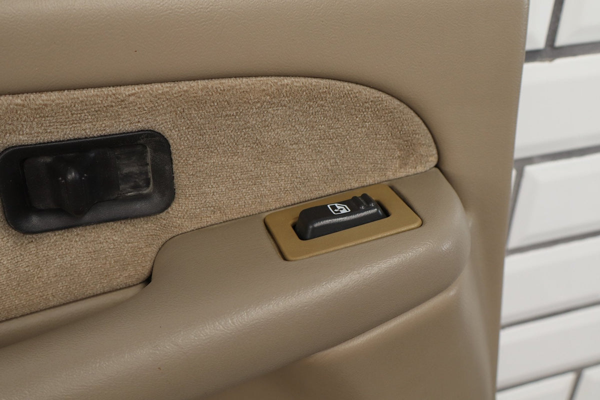 2002 Chevrolet Silverado 2500 HD Left Rear Door Panel Tan 52