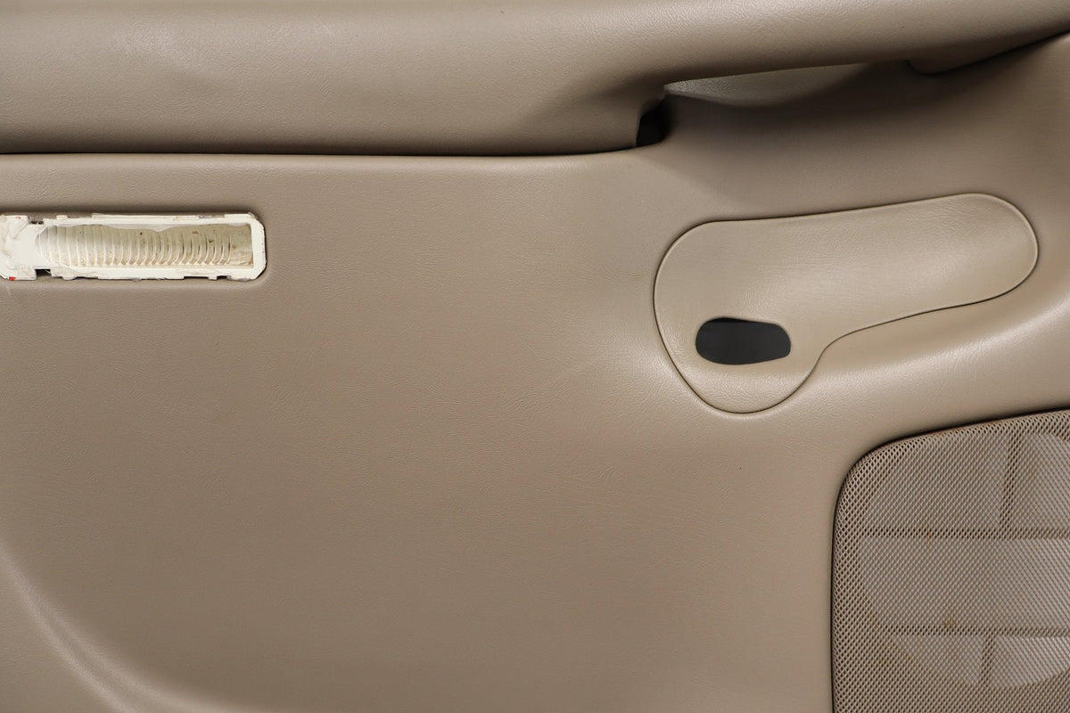 2002 Chevrolet Silverado 2500 HD Left Rear Door Panel Tan 52