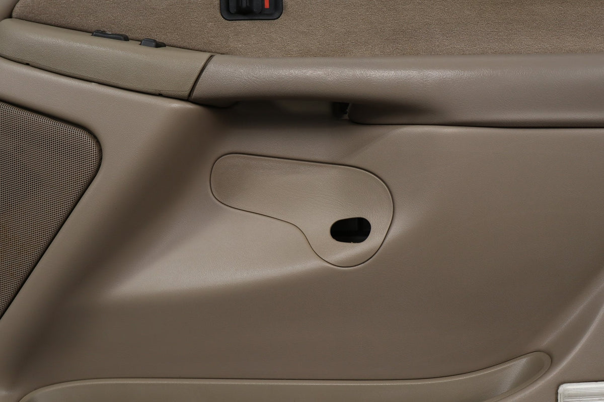 2002 Chevrolet Silverado 2500 HD Right Front Door Trim Panel Tan 52