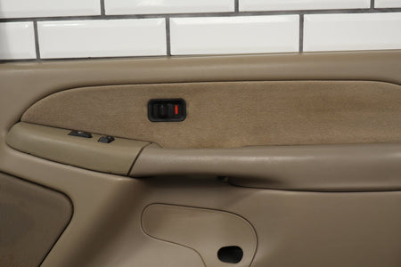 2002 Chevrolet Silverado 2500 HD Right Front Door Trim Panel Tan 52