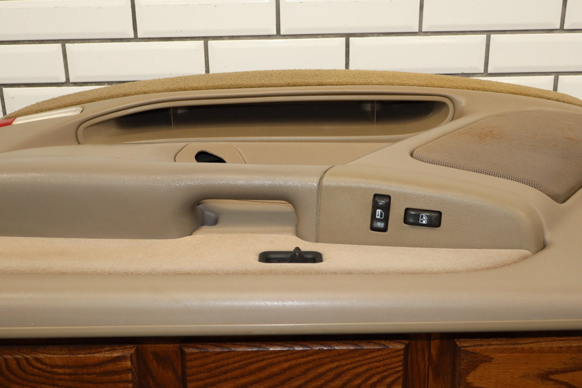 2002 Chevrolet Silverado 2500 HD Right Front Door Trim Panel Tan 52