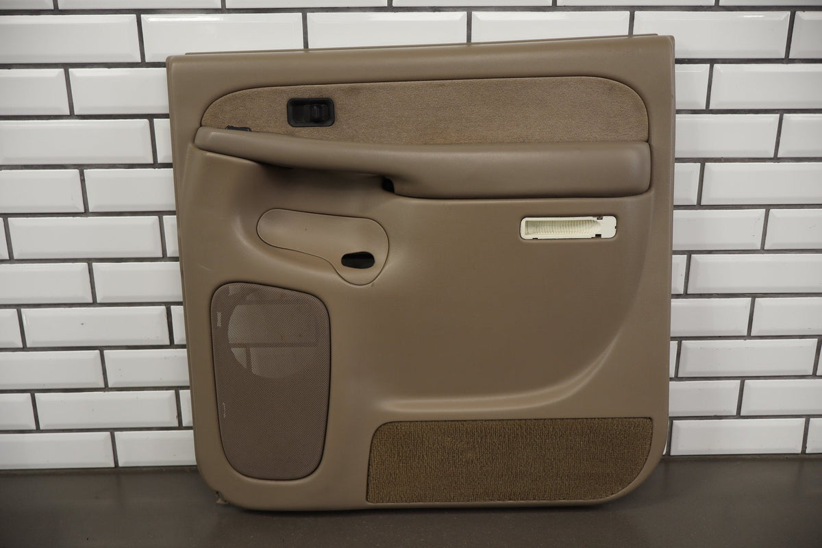 2002 Chevrolet Silverado 2500 HD Right Rear Door Trim Panel Tan 52