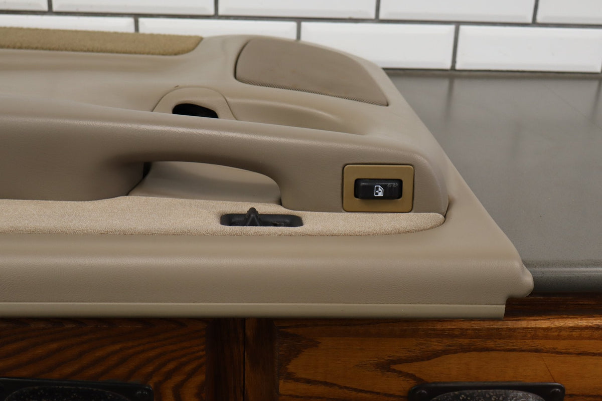 2002 Chevrolet Silverado 2500 HD Right Rear Door Trim Panel Tan 52