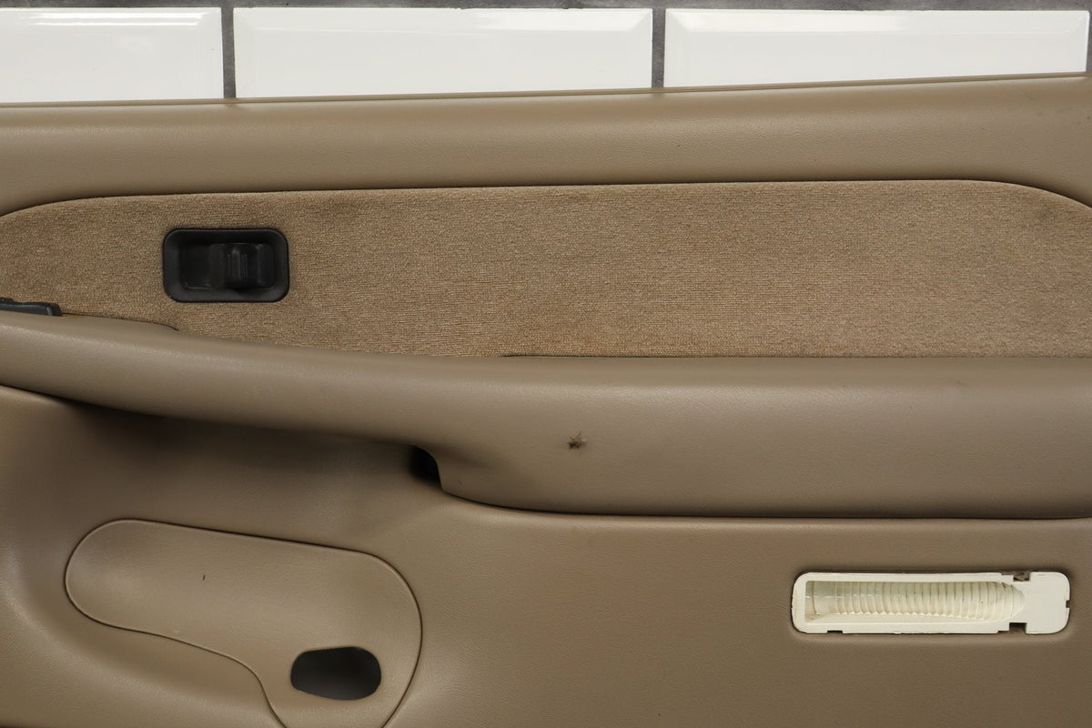 2002 Chevrolet Silverado 2500 HD Right Rear Door Trim Panel Tan 52