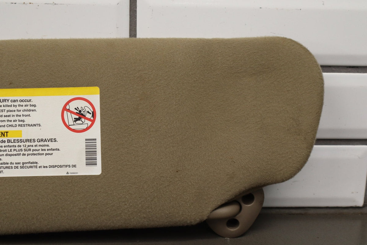 2002 Chevrolet Silverado 2500 HD Sun Visor Pair Left/Right Tan 52